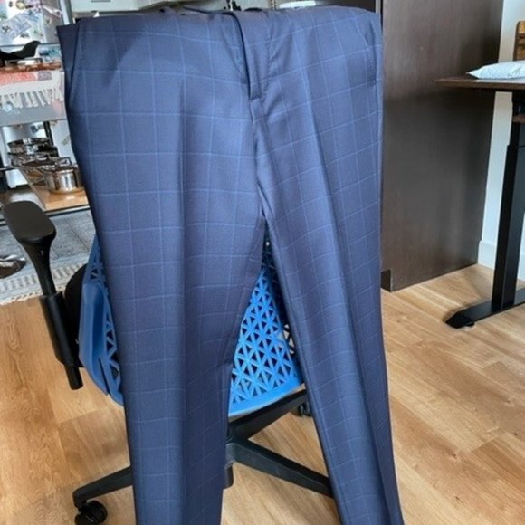 Authentic Emporio Armani - G-Line Windowpane Men's Suit - 38R - Blue - Picture 2 of 7